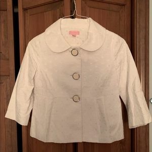 Lilly Pulitzer White eyelet blazer/jacket, sz 2, beautiful condition!